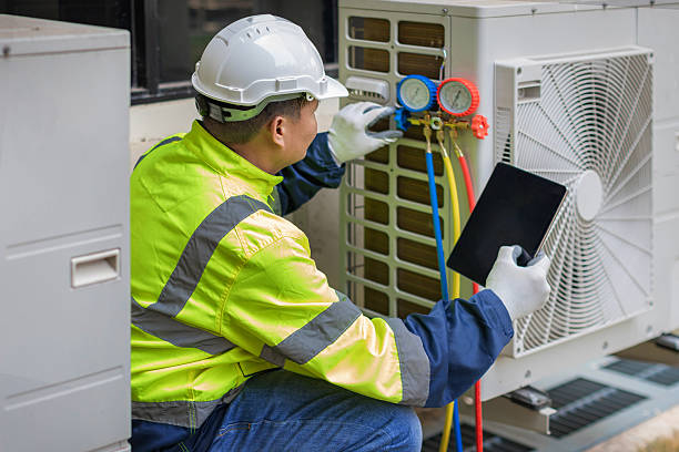 Professional Hvac technician working in Hudson Falls, NY